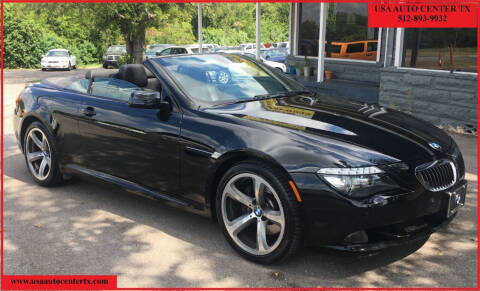 2008 BMW 6 Series for sale at USA AUTO CENTER in Austin TX