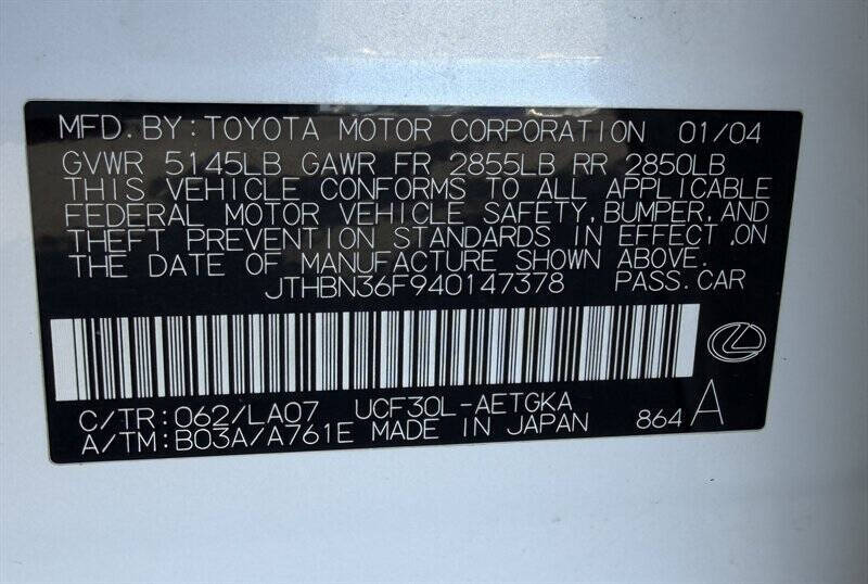 2004 Lexus LS 430