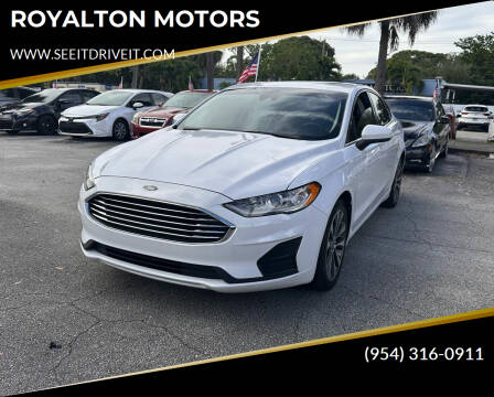 2020 Ford Fusion for sale at ROYALTON MOTORS in Plantation FL
