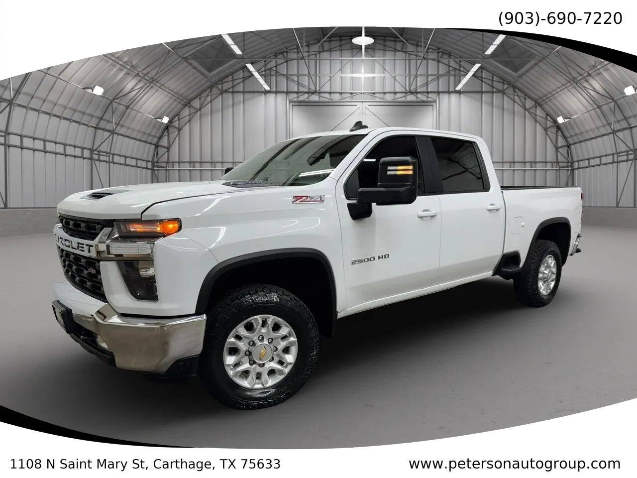 White 2022 Chevrolet Silverado 2500HD LT 1