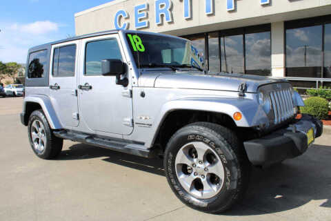 2018 Jeep Wrangler JK Unlimited for sale at Mac Haik Ford Pasadena in Pasadena TX