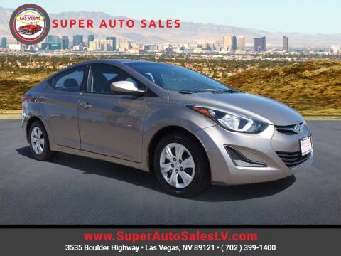 2016 Hyundai Elantra for sale at Super Auto Sales in Las Vegas NV
