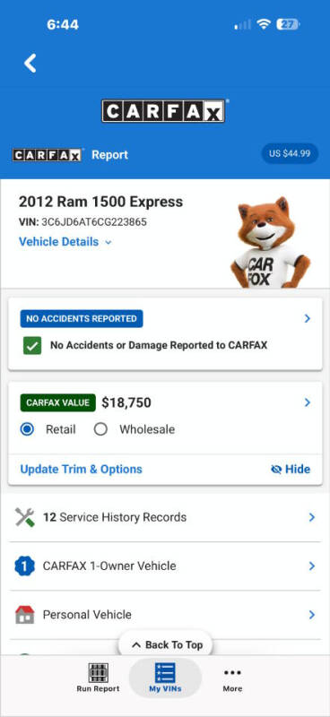 2012 RAM 1500 Express