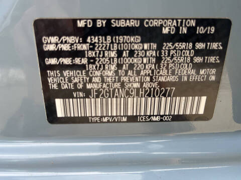 2020 Subaru Crosstrek Limited