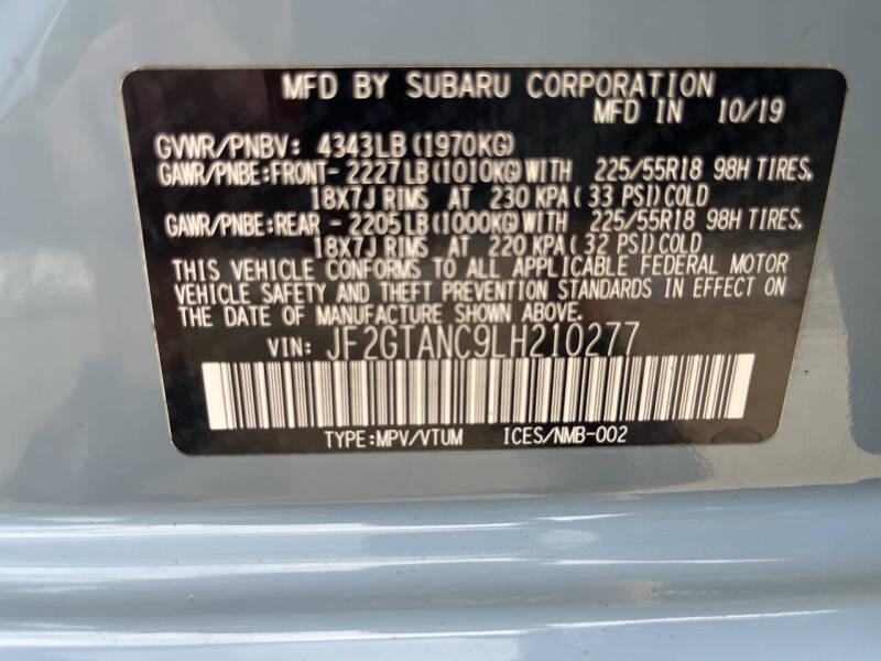 2020 Subaru Crosstrek Limited