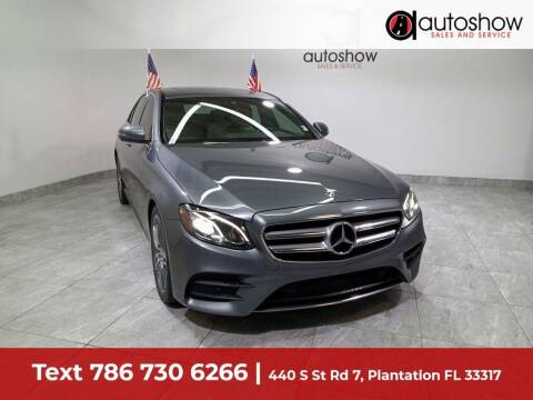 2018 Mercedes-Benz E-Class for sale at AUTOSHOW SALES & SERVICE in Plantation FL
