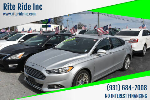 2013 Ford Fusion for sale at Rite Ride Inc 2 in Shelbyville TN