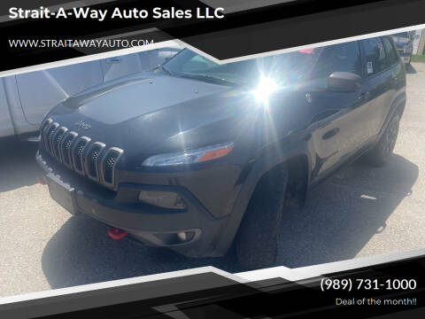 2015 Jeep Cherokee for sale at Strait-A-Way Auto Sales LLC in Gaylord MI