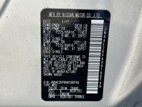 2017 Nissan Quest SV