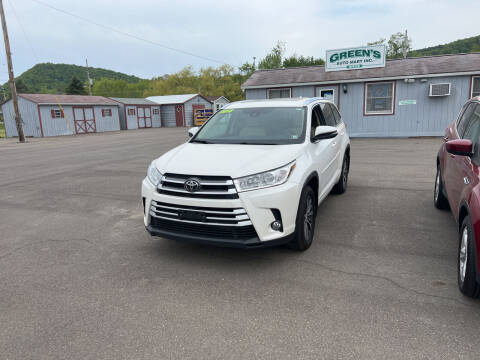 2018 Toyota Highlander for sale at Greens Auto Mart Inc. in Towanda PA