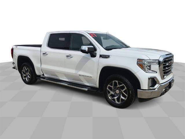 Used 2021 GMC Sierra 1500 SLT with VIN 3GTU9DEDXMG248154 for sale in Waterloo, IA