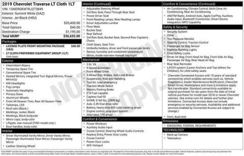 2019 Chevrolet Traverse LT Cloth
