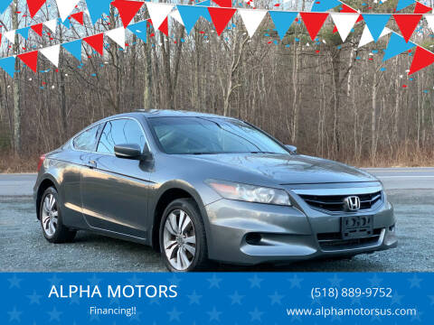 2012 Honda Accord for sale at ALPHA MOTORS in Cropseyville NY