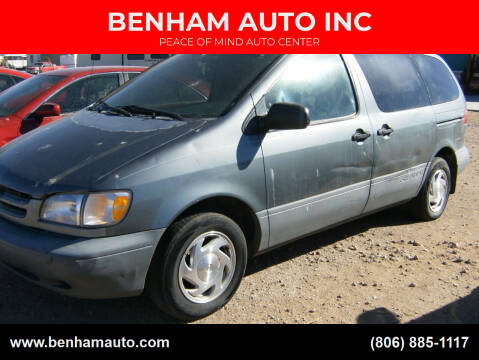 2000 Toyota Sienna for sale at BENHAM AUTO INC in Lubbock TX