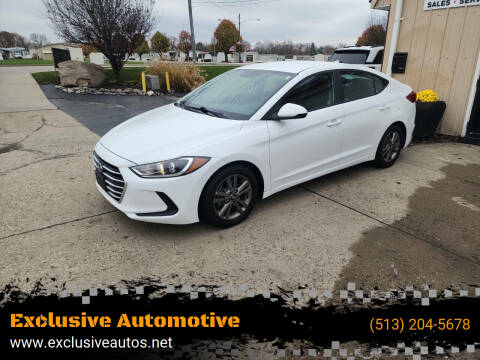 2018 Hyundai Elantra for sale at Exclusive Automotive in West Chester OH