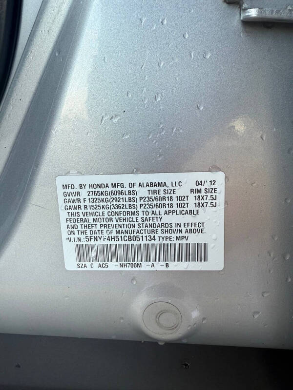 2012 Honda Pilot EX-L