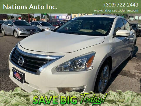 2014 Nissan Altima for sale at Nations Auto Inc. in Denver CO