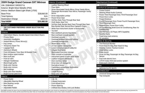 2009 Dodge Grand Caravan SXT