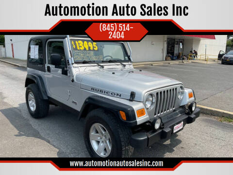 2004 Jeep Wrangler for sale at Automotion Auto Sales Inc in Kingston NY