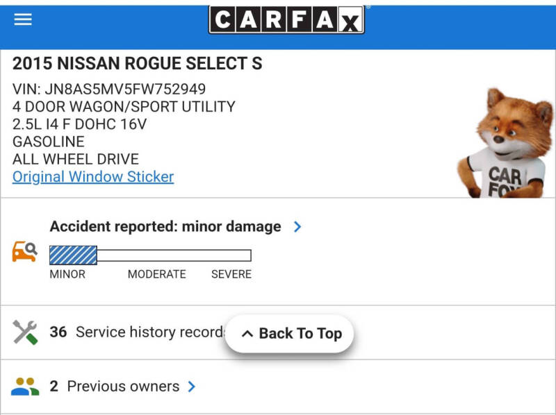 2015 Nissan Rogue Select S