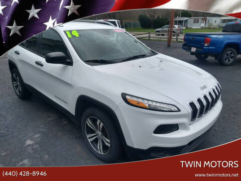 2014 Jeep Cherokee for sale at TWIN MOTORS in Madison OH