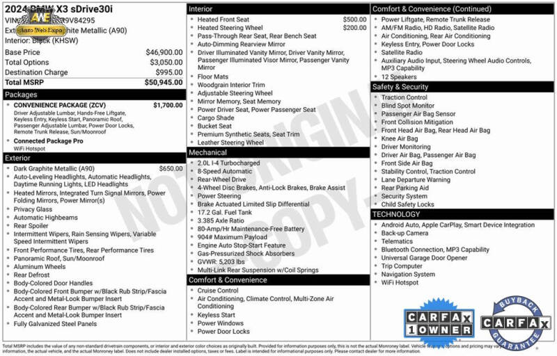 2024 BMW X3 sDrive30i