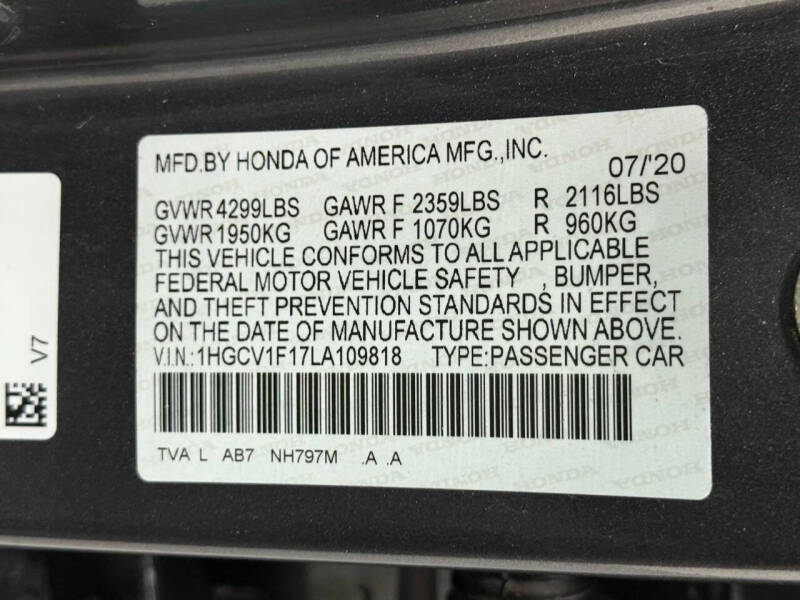 2020 Honda Accord LX