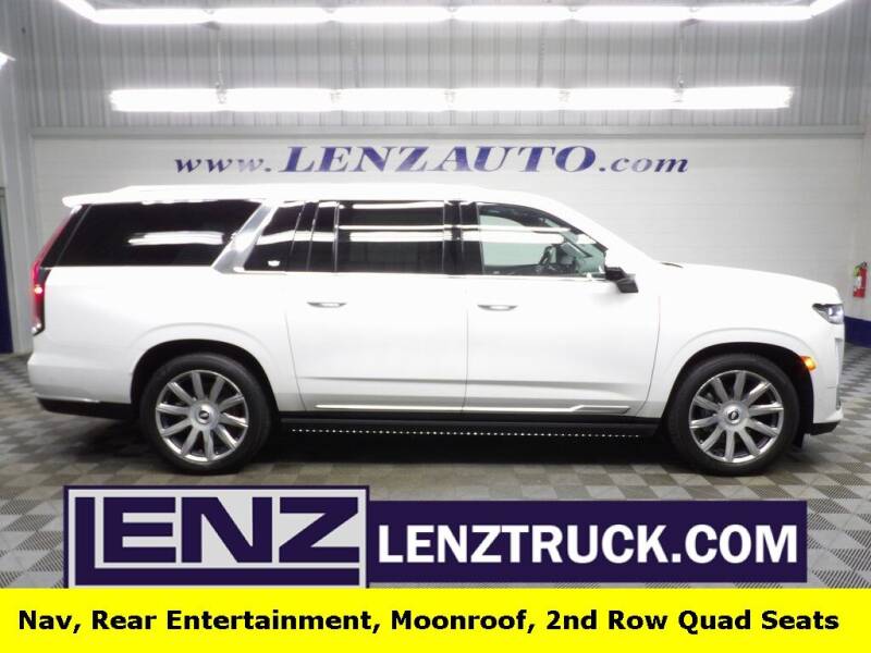 2021 Cadillac Escalade ESV for sale at LENZ TRUCK CENTER in Fond Du Lac WI
