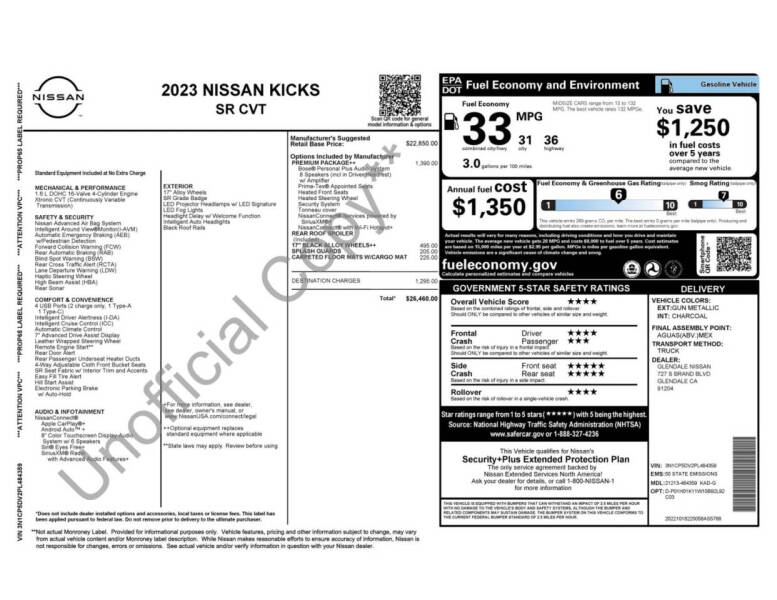 2023 Nissan Kicks SR