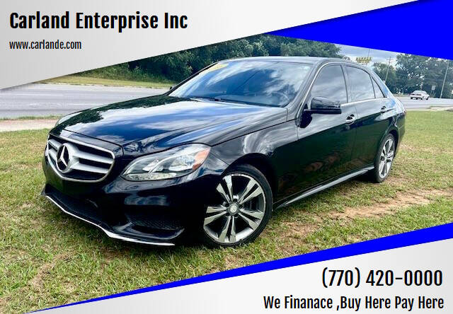 2016 Mercedes-Benz E-Class for sale at Carland Enterprise Inc in Marietta GA