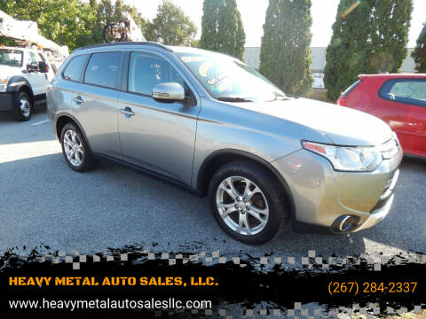 2015 Mitsubishi Outlander for sale at HEAVY METAL AUTO SALES, LLC. in Lemoyne PA