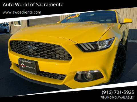 2015 Ford Mustang for sale at Auto World of Sacramento in Sacramento CA