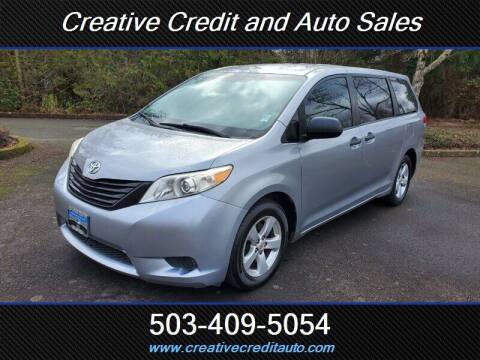 2011 Toyota Sienna for sale at Creative Credit & Auto Sales in Salem OR
