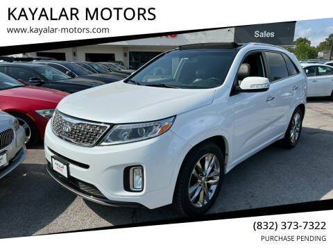 2014 Kia Sorento for sale at KAYALAR MOTORS in Houston TX