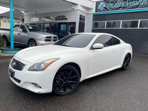 2013 Infiniti G37 Coupe for sale at ALPINE MOTORS in Milwaukie OR