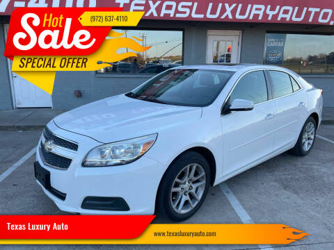 2013 Chevrolet Malibu for sale at Texas Luxury Auto in Cedar Hill TX