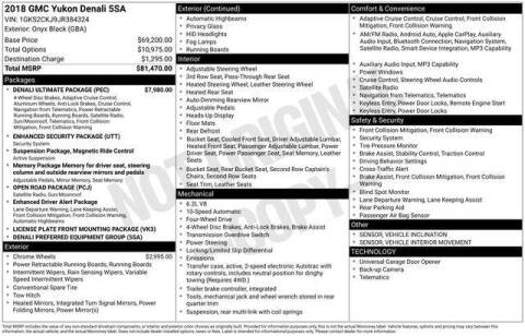 2018 GMC Yukon Denali