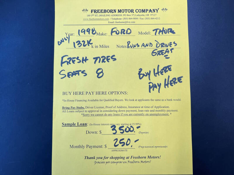 1998 Ford E-Super Duty