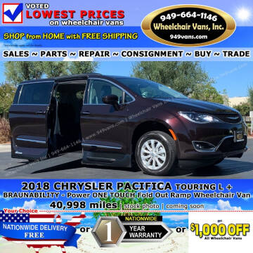 2018 Chrysler Pacifica for sale at Wheelchair Vans Inc in Laguna Hills CA