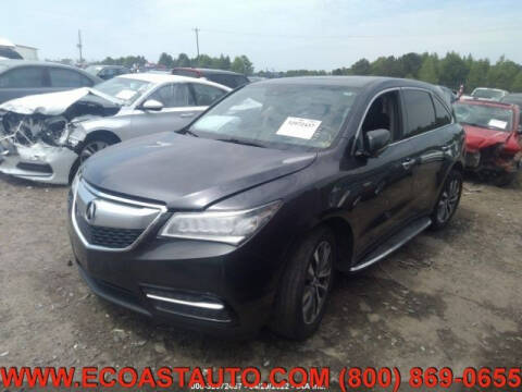 2016 Acura MDX for sale at East Coast Auto Source Inc. in Bedford VA