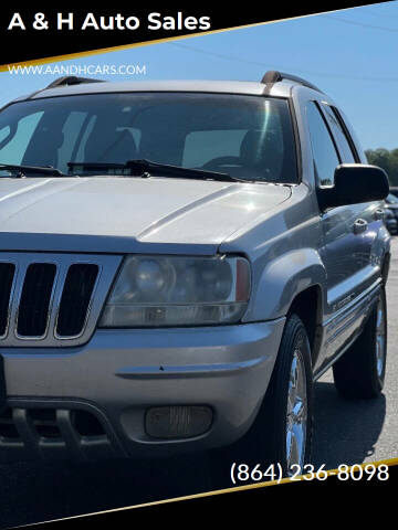 2002 Jeep Grand Cherokee for sale at A & H Auto Sales in Greenville SC