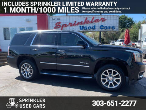 2015 GMC Yukon for sale at Sprinkler Used Cars in Longmont CO