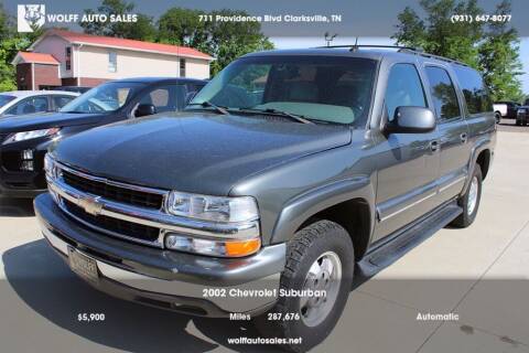 2002 Chevrolet Suburban for sale at Wolff Auto Sales in Clarksville TN
