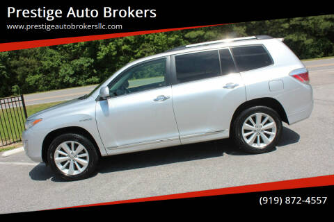 2012 Toyota Highlander Hybrid for sale at Prestige Auto Brokers in Raleigh NC