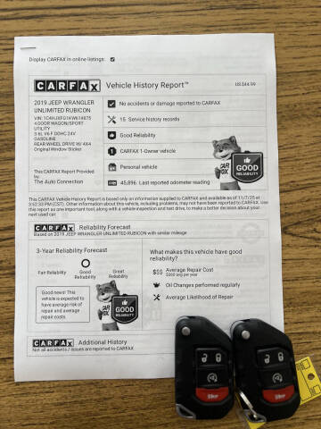 2019 Jeep Wrangler Unlimited Rubicon