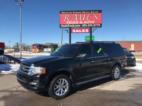 2017 Ford Expedition EL for sale at RAUL'S TRUCK & AUTO SALES, INC in Oklahoma City OK