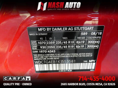 2019 Mercedes-Benz GLA GLA 250