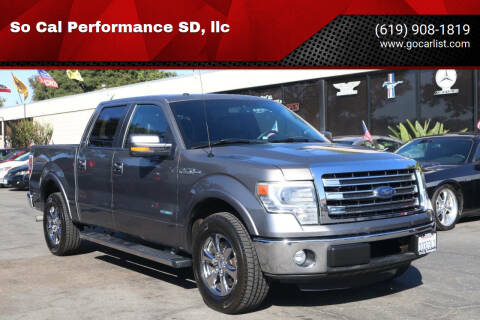 2013 Ford F-150 for sale at So Cal Performance SD, llc in San Diego CA