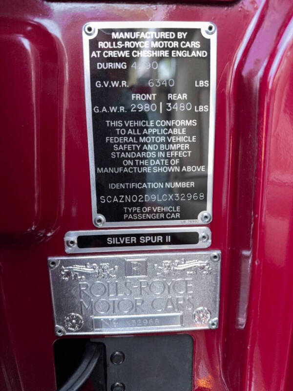 1990 Rolls-Royce Silver Spur