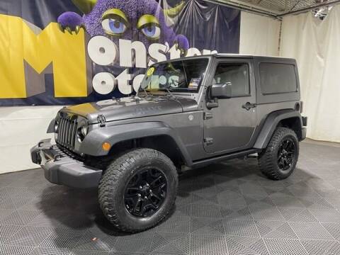 2016 Jeep Wrangler for sale at Monster Motors in Michigan Center MI